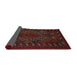 Sideview of Traditional Dark Brown Persian Rug, tr676