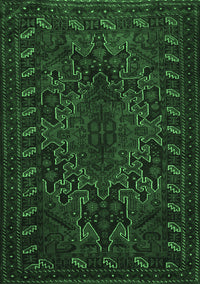 Persian Emerald Green Traditional Rug, tr676emgrn