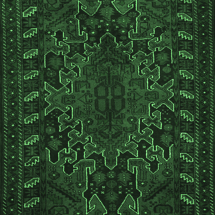 Persian Emerald Green Traditional Rug, tr676emgrn