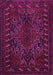 Machine Washable Persian Pink Traditional Rug, wshtr676pnk