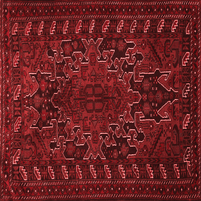 Machine Washable Persian Red Traditional Rug, wshtr676red