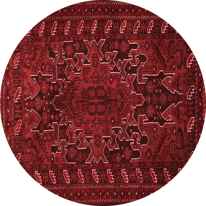 Machine Washable Persian Red Traditional Rug, wshtr676red