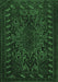 Machine Washable Persian Emerald Green Traditional Area Rugs, wshtr676emgrn