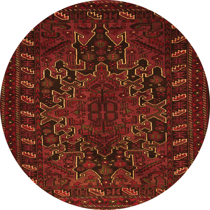 Square Persian Orange Traditional Rug, tr676org