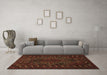 Machine Washable Persian Brown Traditional Rug in a Living Room,, wshtr676brn