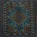 Square Persian Light Blue Traditional Rug, tr676lblu