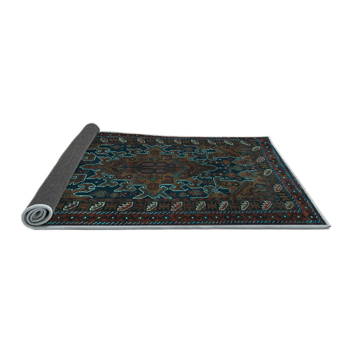 Sideview of Persian Light Blue Traditional Rug, tr676lblu
