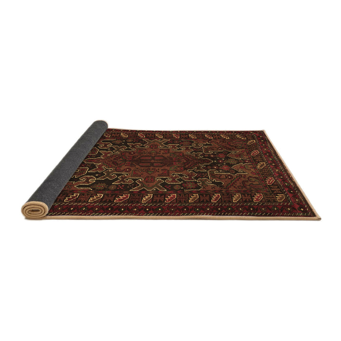 Sideview of Persian Brown Traditional Rug, tr676brn