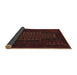Sideview of Traditional Bakers Brown Persian Rug, tr677