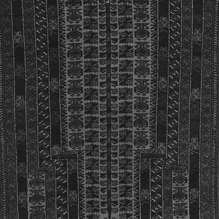 Serging Thickness of Machine Washable Persian Gray Traditional Rug, wshtr677gry