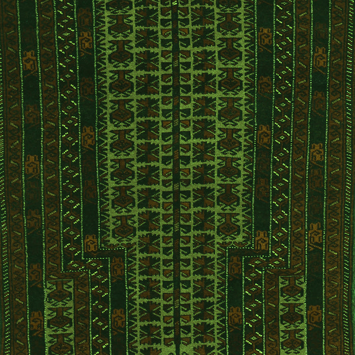 Serging Thickness of Machine Washable Persian Green Traditional Area Rugs, wshtr677grn