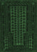 Machine Washable Persian Emerald Green Traditional Area Rugs, wshtr677emgrn