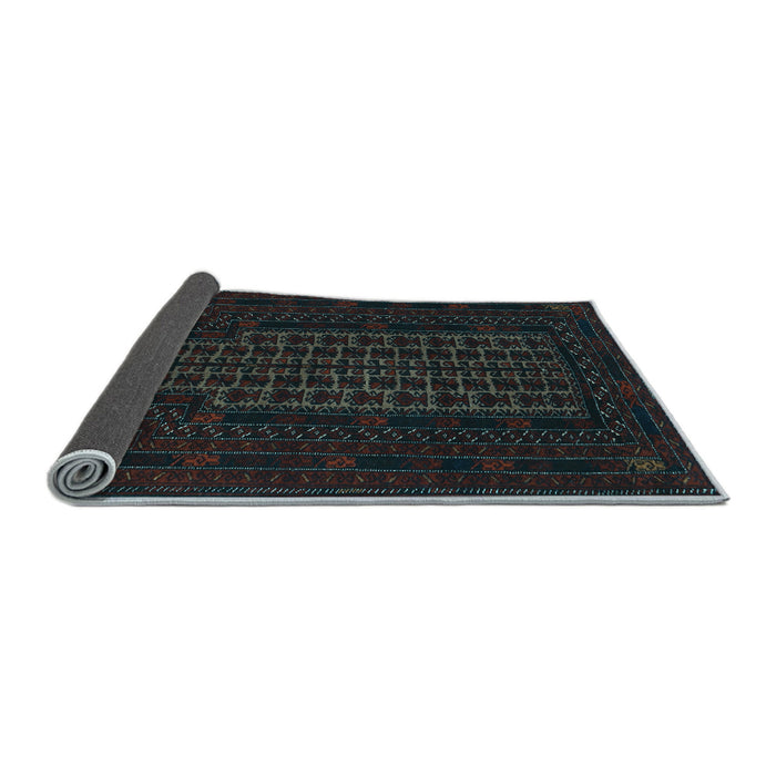 Sideview of Persian Light Blue Traditional Rug, tr677lblu