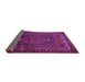 Sideview of Persian Purple Traditional Rug, tr678pur