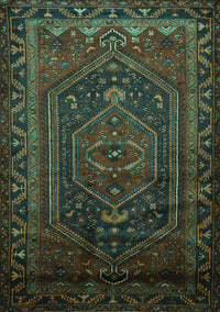 Persian Turquoise Traditional Rug, tr678turq