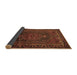 Sideview of Persian Brown Traditional Rug, tr678brn