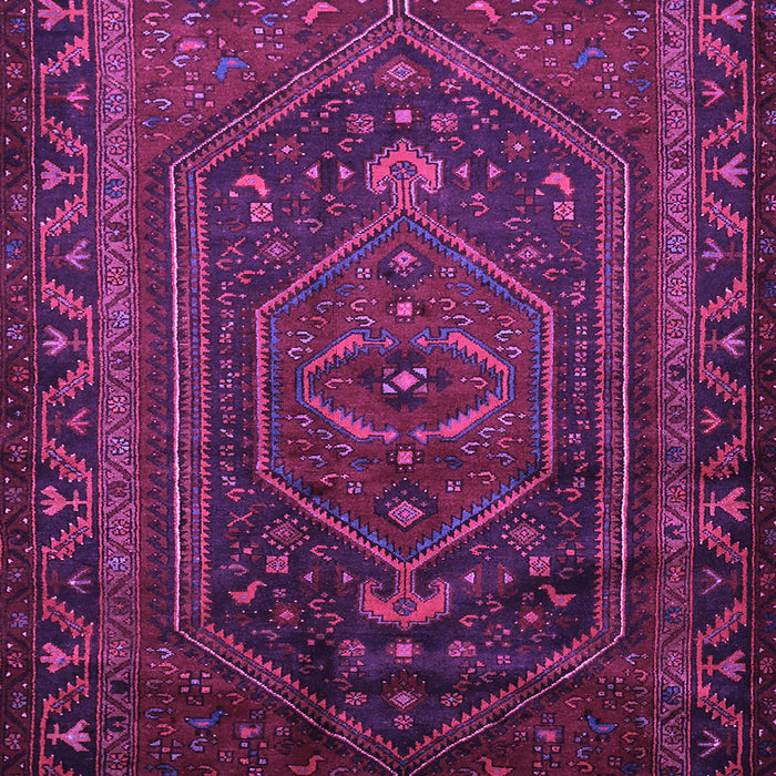 Machine Washable Persian Purple Traditional Area Rugs, wshtr678pur