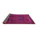 Sideview of Persian Pink Traditional Rug, tr678pnk