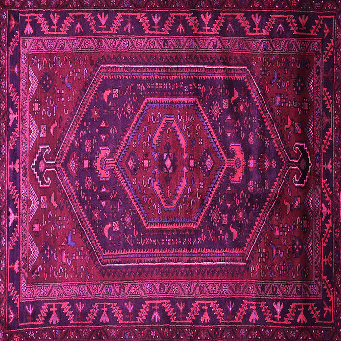 Square Persian Pink Traditional Rug, tr678pnk