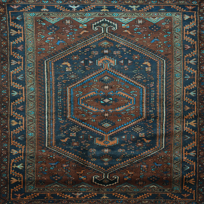 Square Persian Light Blue Traditional Rug, tr678lblu