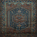 Square Persian Light Blue Traditional Rug, tr678lblu