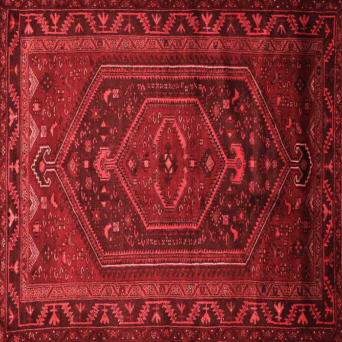 Machine Washable Persian Red Traditional Rug, wshtr678red