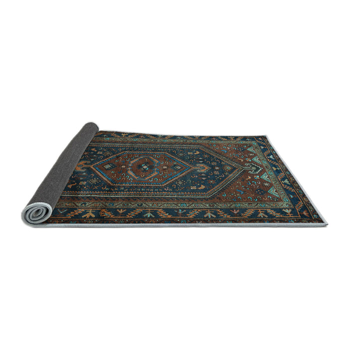 Sideview of Persian Light Blue Traditional Rug, tr678lblu