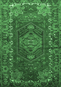 Persian Emerald Green Traditional Rug, tr679emgrn