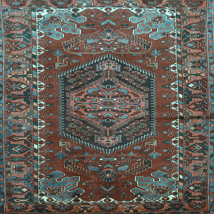 Square Persian Light Blue Traditional Rug, tr679lblu