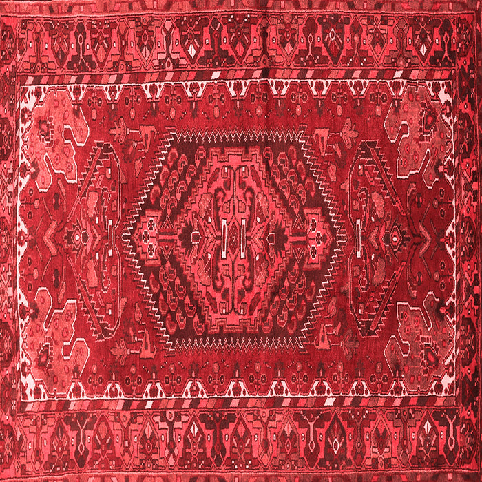 Machine Washable Persian Red Traditional Rug, wshtr679red