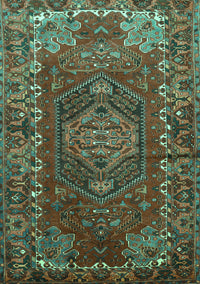 Persian Turquoise Traditional Rug, tr679turq