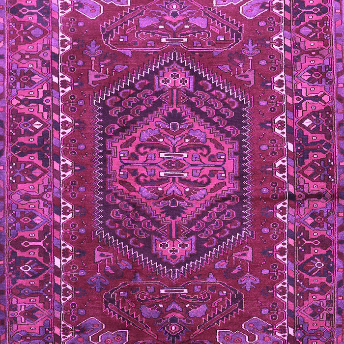Machine Washable Persian Purple Traditional Area Rugs, wshtr679pur