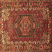 Square Persian Brown Traditional Rug, tr679brn
