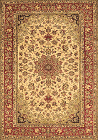 Medallion Brown Traditional Rug, tr67brn