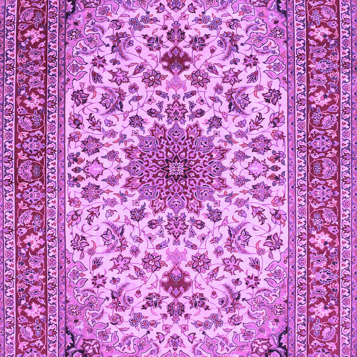 Medallion Purple Traditional Rug, tr67pur