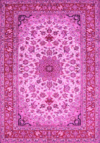 Medallion Pink Traditional Rug, tr67pnk