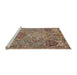 Sideview of Machine Washable Traditional Sienna Brown Rug, wshtr68