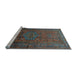 Sideview of Machine Washable Persian Light Blue Traditional Rug, wshtr680lblu