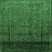 Square Persian Emerald Green Traditional Rug, tr680emgrn