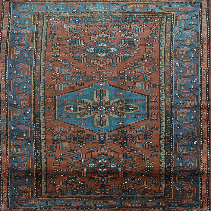 Square Persian Light Blue Traditional Rug, tr680lblu