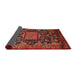 Sideview of Traditional Sienna Brown Animal Rug, tr681