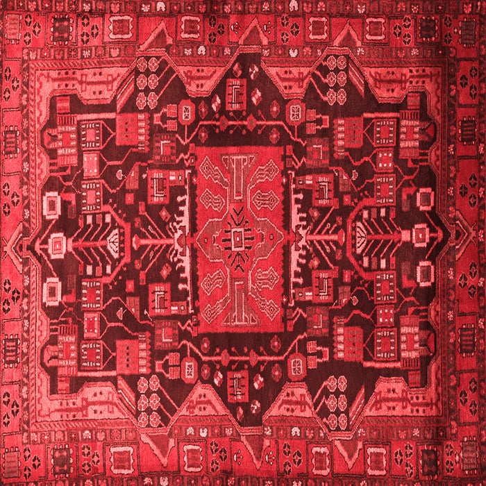 Machine Washable Animal Red Traditional Rug, wshtr681red