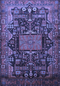 Animal Blue Traditional Rug, tr681blu