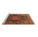 Sideview of Machine Washable Animal Brown Traditional Rug, wshtr681brn