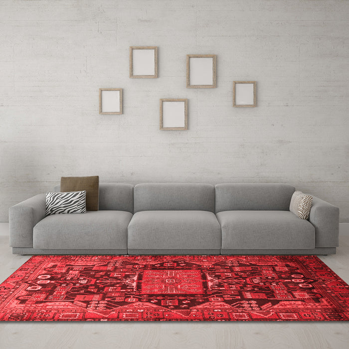 Traditional Red Washable Rugs