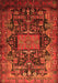 Animal Orange Traditional Rug, tr681org