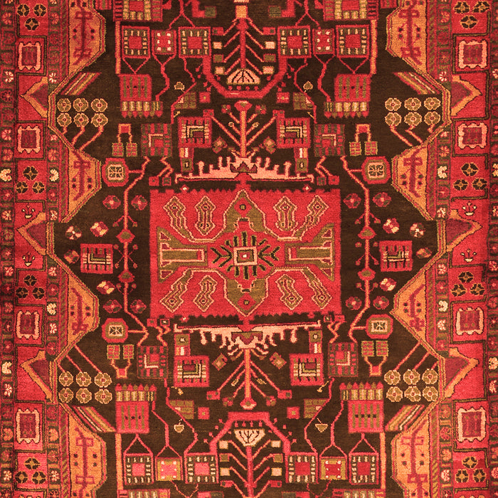 Animal Orange Traditional Rug, tr681org