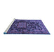 Sideview of Machine Washable Animal Blue Traditional Rug, wshtr681blu