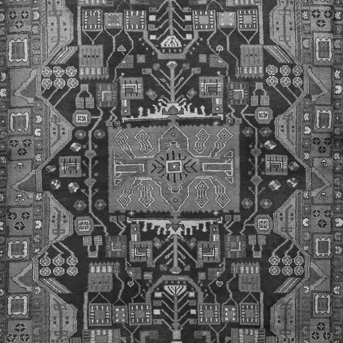 Serging Thickness of Machine Washable Animal Gray Traditional Rug, wshtr681gry