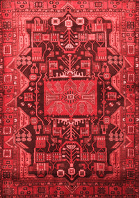 Animal Red Traditional Rug, tr681red